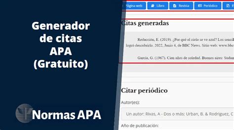 Generador de Citas APA Gratuito [Actualización 2024]